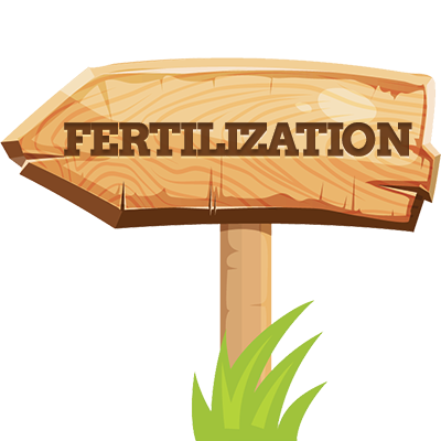 Fertilization wooden sign